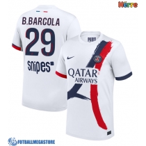 Fotballdrakt Herre Paris Saint-Germain Bradley Barcola #29 Bortedrakt 2025-26 Kortermet